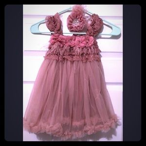 baby girl flower girl dress size 6-9 months
